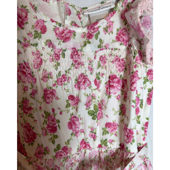 American Girl LoveShackFancy Tiered Floral Dress Sz 5 Bows Garden Party Romance - Picture 3 of 7